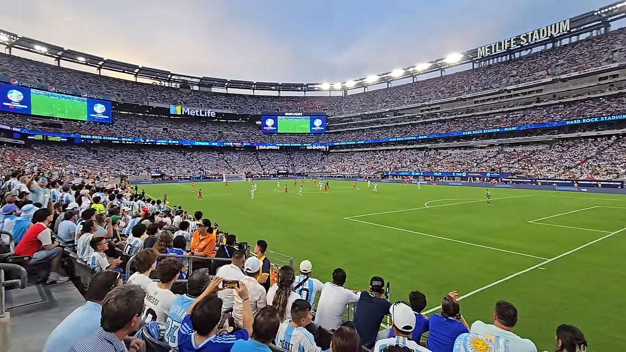 Vue intérieure du MetLife Stadium lors d'un match Argentine vs Canada (Copa América 2024)